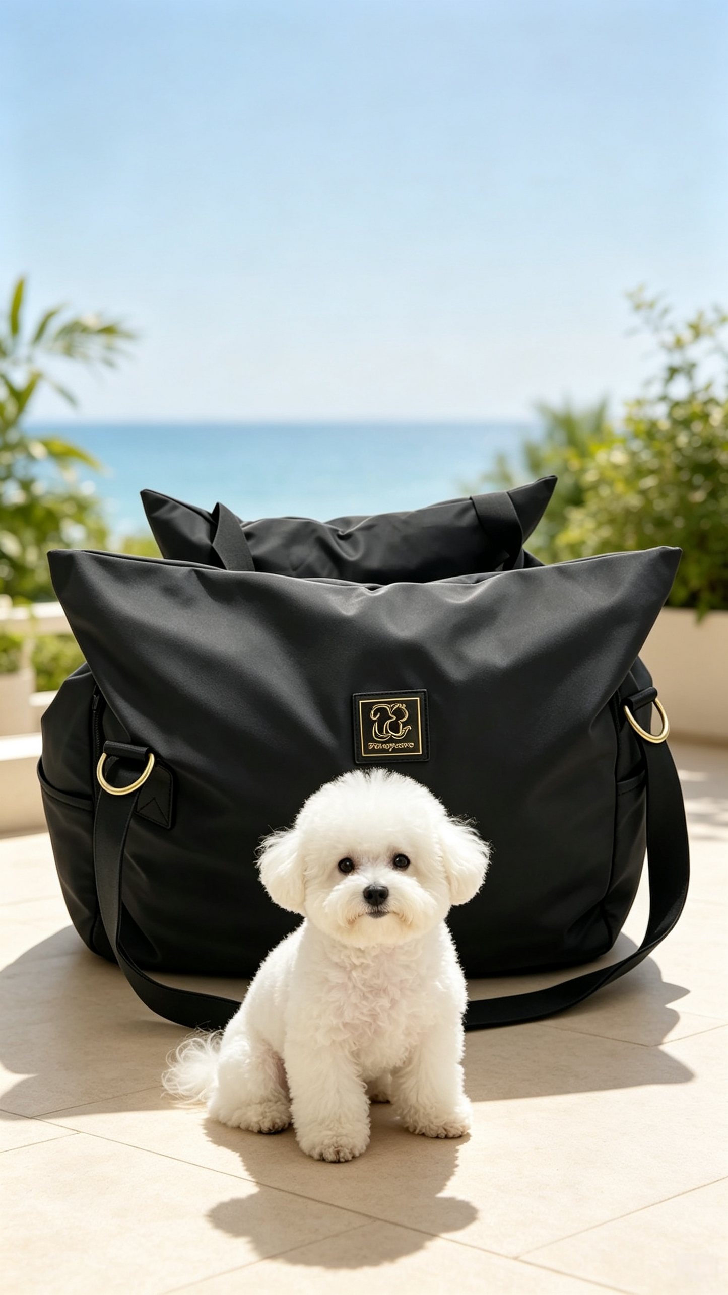 Black Luxury Dog Car Seat