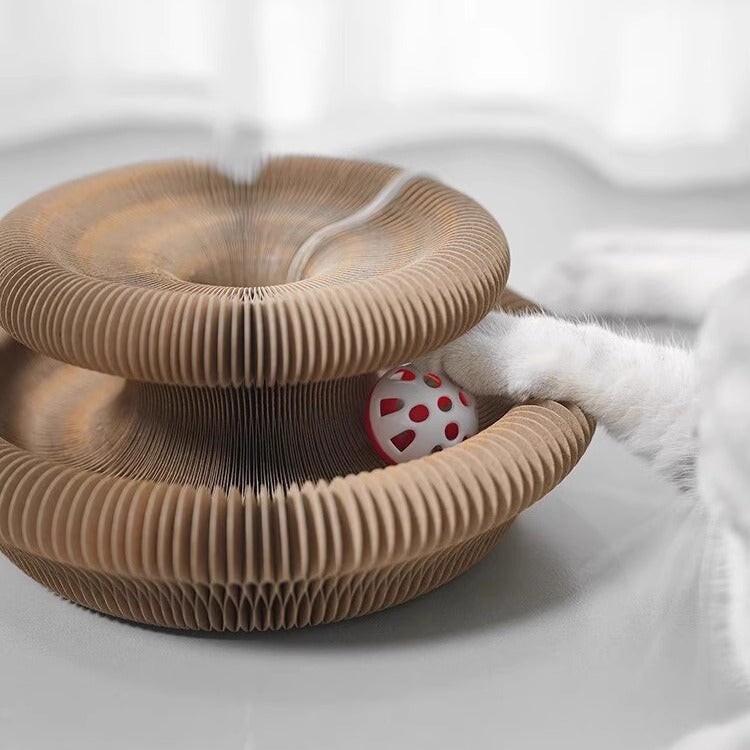 Accordion Cat Toy - Reversible Magic Scratcher