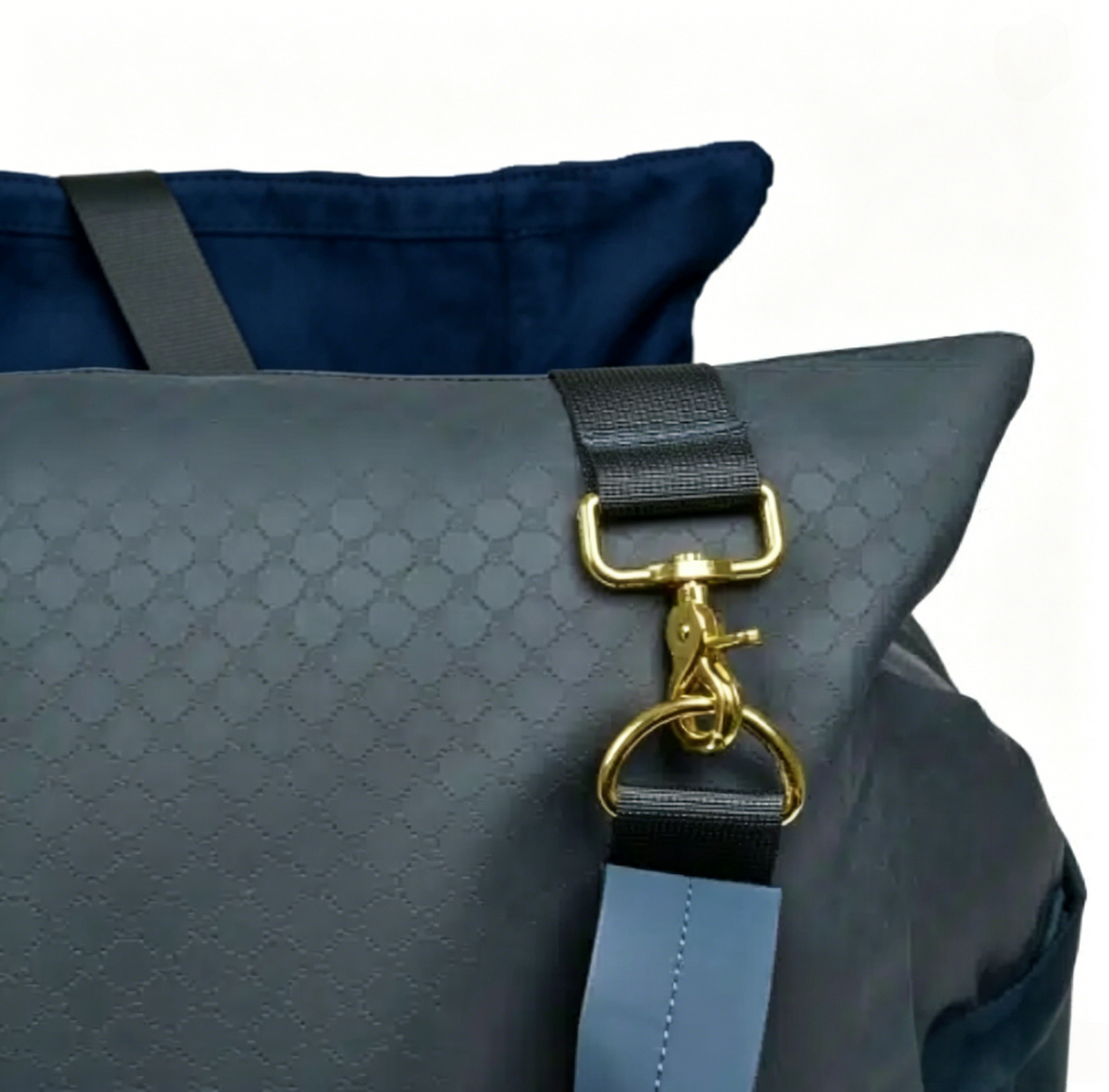 Navy Blue Luxury Dog Car Seat