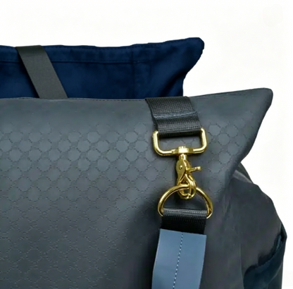 Navy Blue Luxury Dog Car Seat