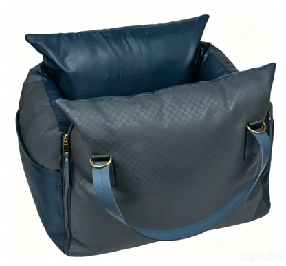 Navy Blue Luxury Dog Car Seat