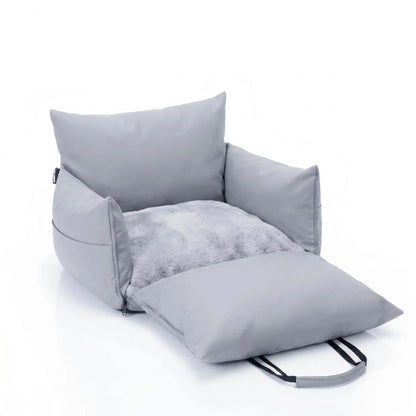Gray - Pet Travel Car Seat