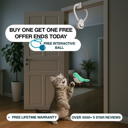 Electric Cat Teaser, Rechargeable Door Clip Design