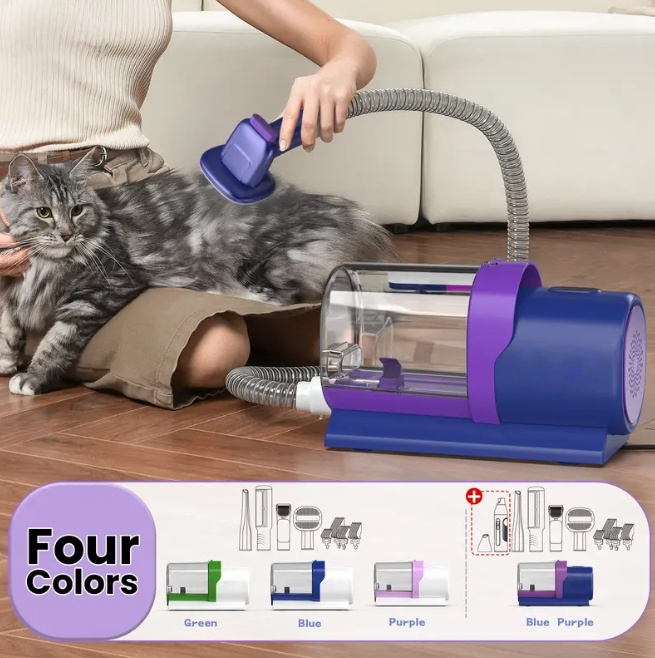 All-in-One Pet Grooming Vacuum Kit