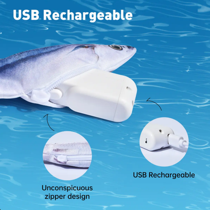 3-Pack Interactive Flopping Fish Cat Toys