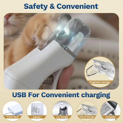 2-in-1 Professional Pet Nail Clipper & Grinder