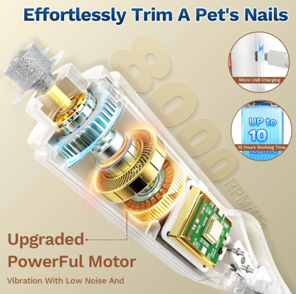 2-in-1 Professional Pet Nail Clipper & Grinder