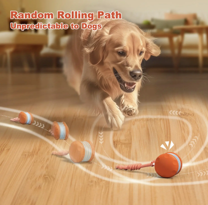 Automatic Rolling & Spinning Pet Toy with Rope