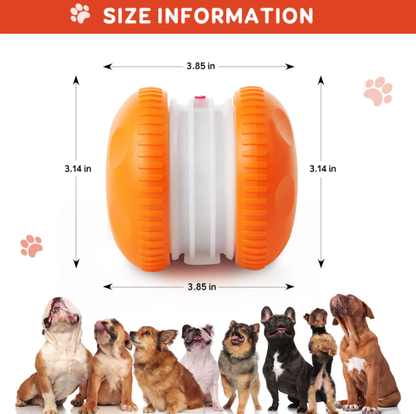 Automatic Rolling & Spinning Pet Toy with Rope