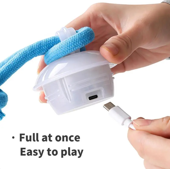 Activated Blue Rolling Ball with Squeaker