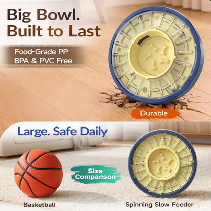 Anti-Gulping Spinning Dog Puzzle Feeder