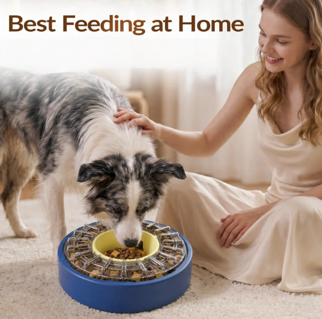 Anti-Gulping Spinning Dog Puzzle Feeder