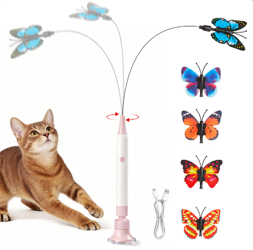 Spinning Butterfly Cat Toy