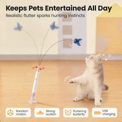 Spinning Butterfly Cat Toy