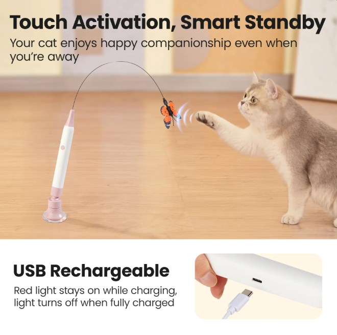 Spinning Butterfly Cat Toy