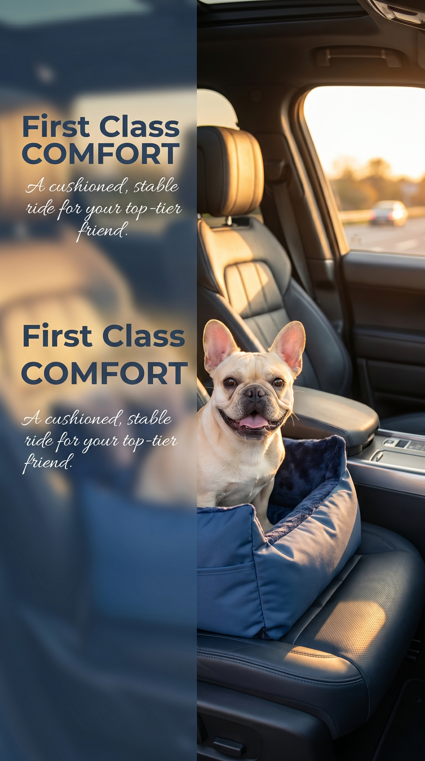 Dark Blue - Pet Travel Car Seat