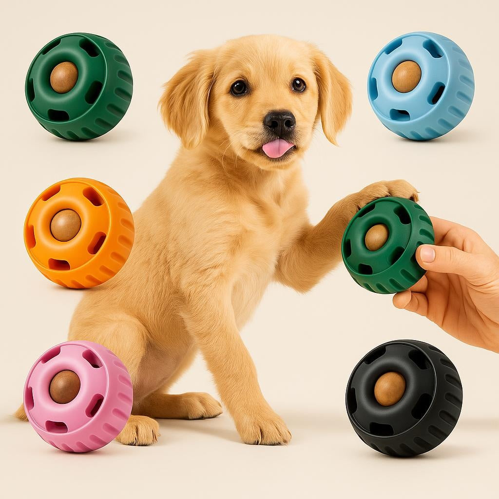 Interactive Dog Treat Dispenser & Freezable Lick Toy
