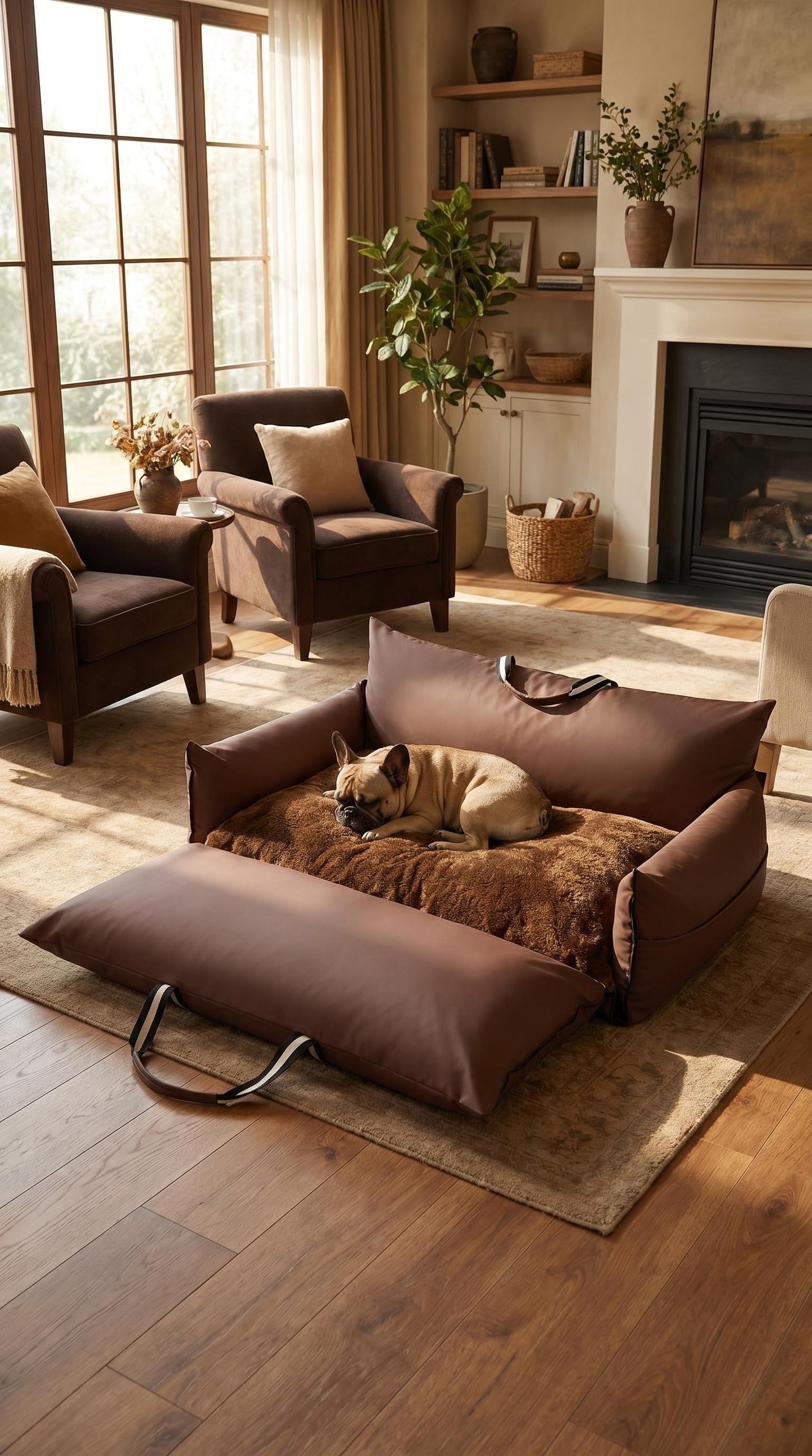 Brown - Pet Travel Car Seat