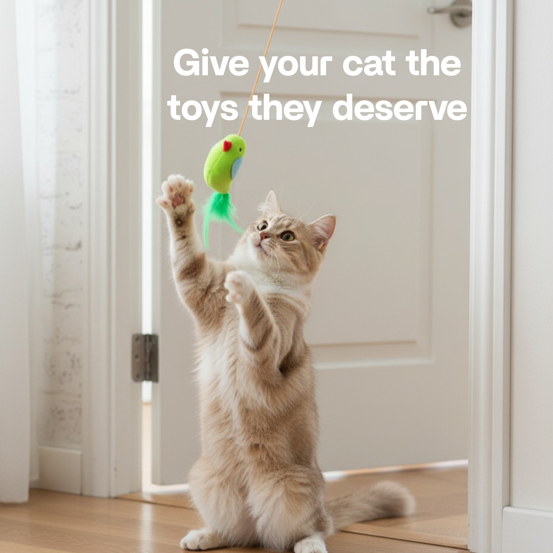 Electric Cat Teaser, Rechargeable Door Clip Design