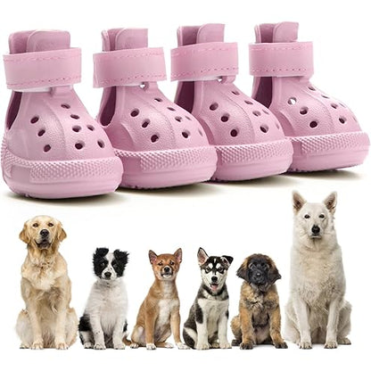 Waterproof Dog Boots with LED Lights