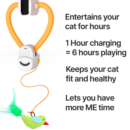 Electric Cat Teaser, Rechargeable Door Clip Design